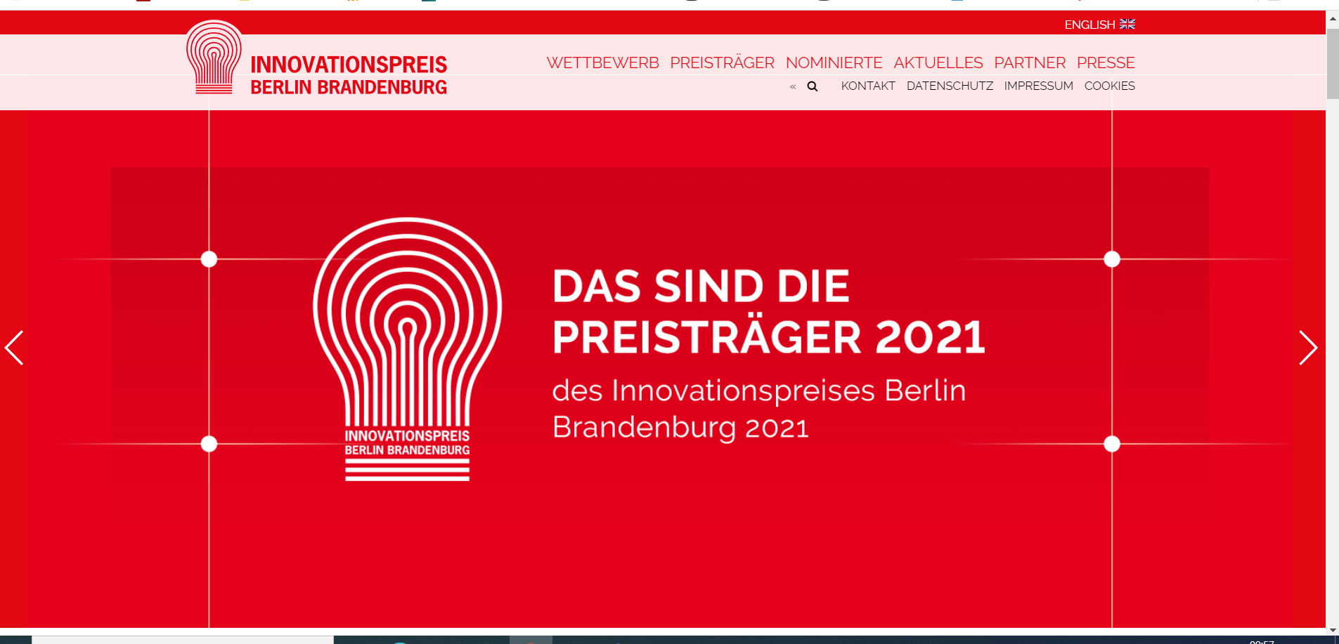 Banner Innovationspreis Berlin Brandenburg 2021 Preisträger