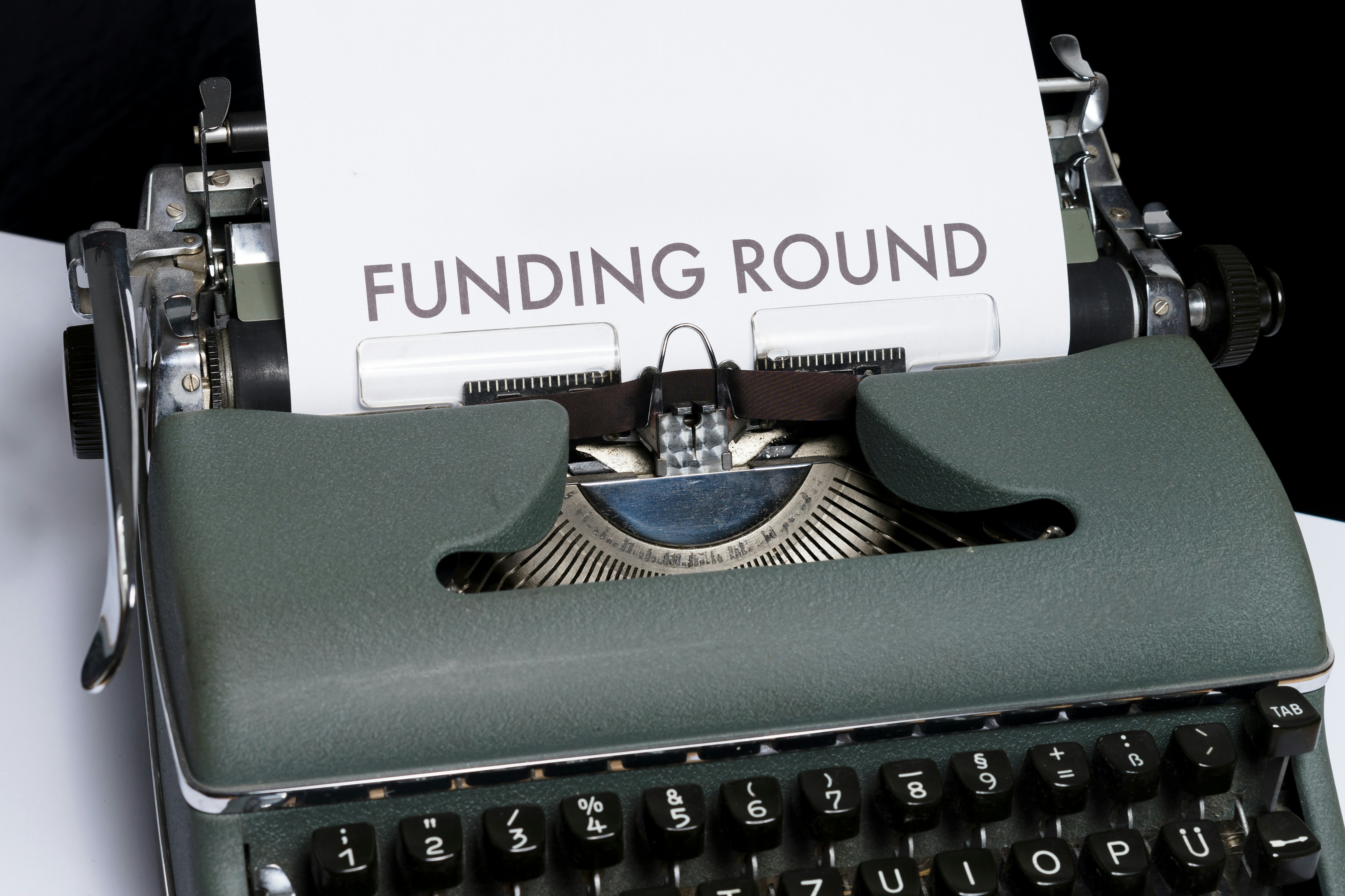 Typewriter with Funding Round