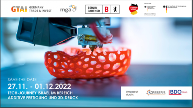 Tech Journey Israel im Bereich Additive Fertigung und 3D-Druck Tech Journey Israel im Bereich Additive Fertigung und 3D-Druck