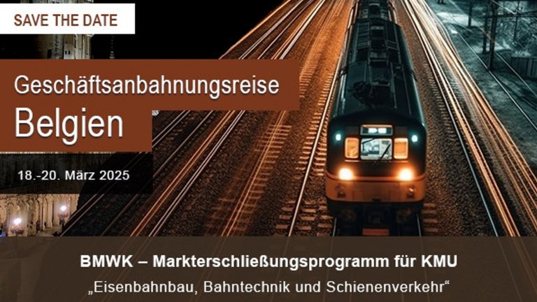 Geschäftsanbahnungsreise Belgien | Eisenbahnbau, Bahntechnik und Schienenverkehr